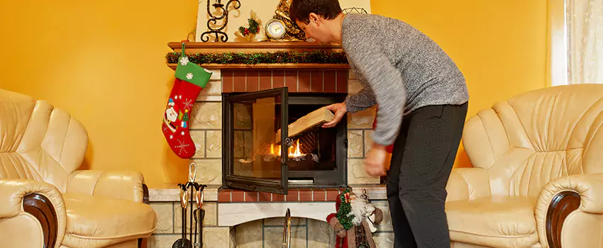 Rusted Metal Fireplace Restoration in Plant City, Florida